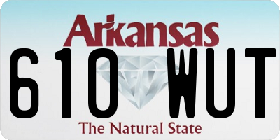 AR license plate 610WUT