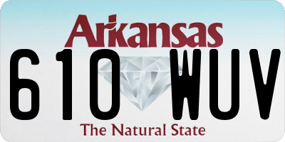 AR license plate 610WUV