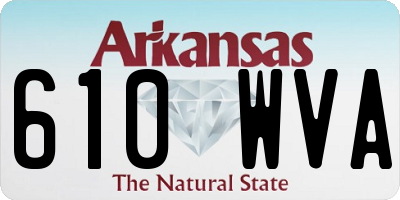 AR license plate 610WVA