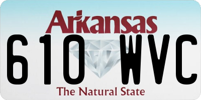 AR license plate 610WVC