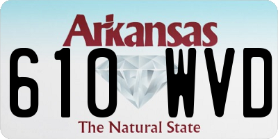 AR license plate 610WVD