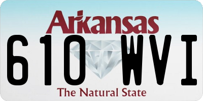 AR license plate 610WVI