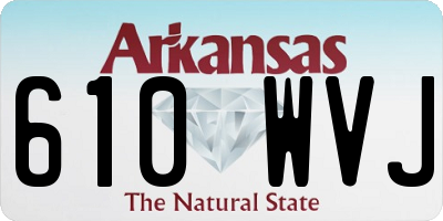 AR license plate 610WVJ