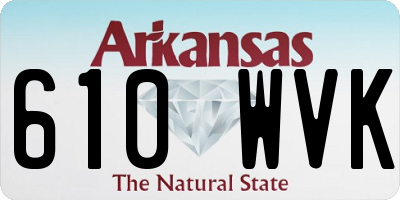 AR license plate 610WVK