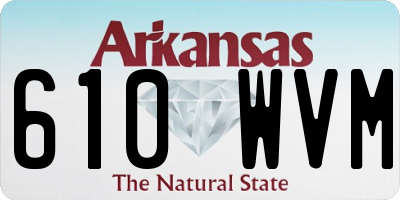 AR license plate 610WVM