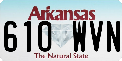 AR license plate 610WVN