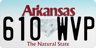 AR license plate 610WVP