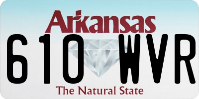 AR license plate 610WVR