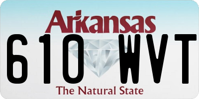 AR license plate 610WVT