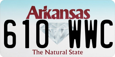 AR license plate 610WWC