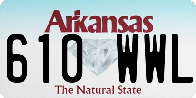 AR license plate 610WWL