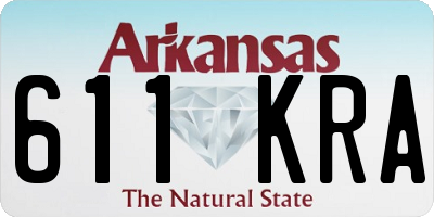 AR license plate 611KRA