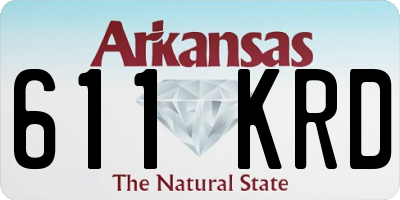 AR license plate 611KRD