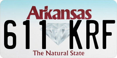 AR license plate 611KRF