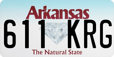 AR license plate 611KRG