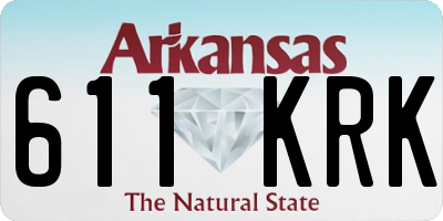 AR license plate 611KRK