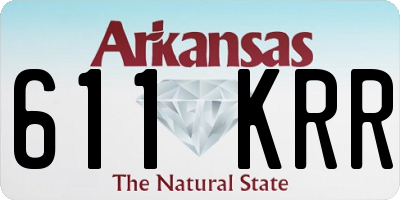 AR license plate 611KRR