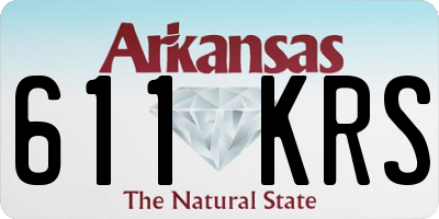 AR license plate 611KRS