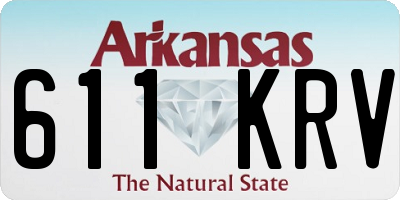 AR license plate 611KRV