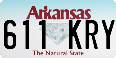AR license plate 611KRY