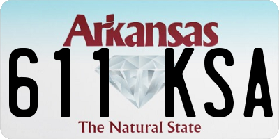 AR license plate 611KSA