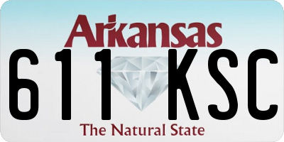 AR license plate 611KSC