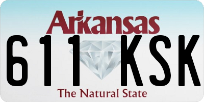 AR license plate 611KSK