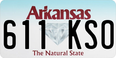 AR license plate 611KSO