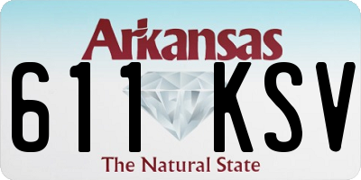 AR license plate 611KSV