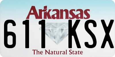 AR license plate 611KSX