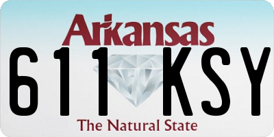 AR license plate 611KSY
