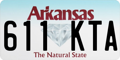 AR license plate 611KTA