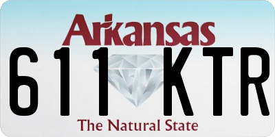 AR license plate 611KTR