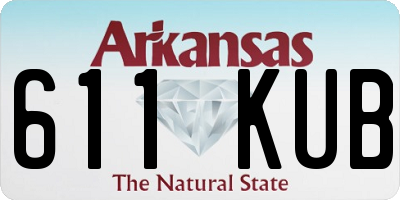 AR license plate 611KUB