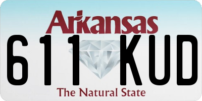 AR license plate 611KUD