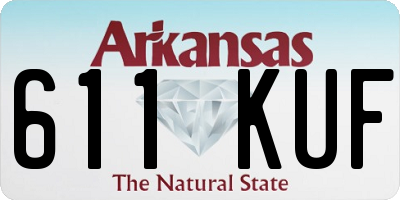 AR license plate 611KUF