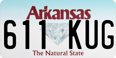 AR license plate 611KUG