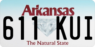 AR license plate 611KUI
