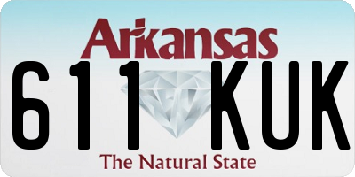 AR license plate 611KUK