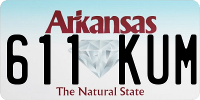 AR license plate 611KUM