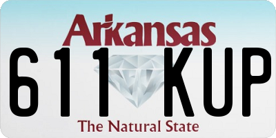 AR license plate 611KUP