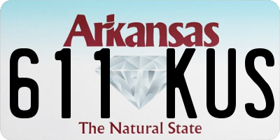 AR license plate 611KUS