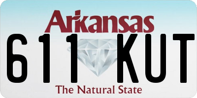 AR license plate 611KUT