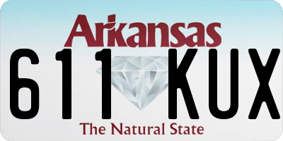 AR license plate 611KUX