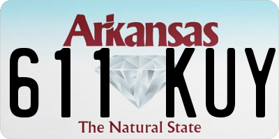 AR license plate 611KUY