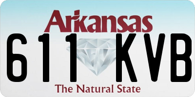 AR license plate 611KVB