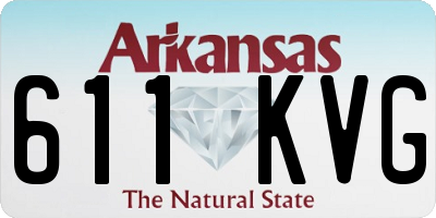 AR license plate 611KVG