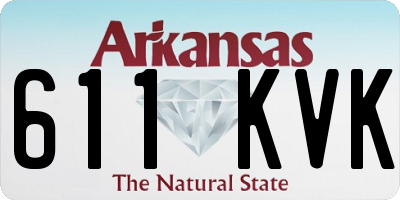AR license plate 611KVK