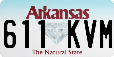 AR license plate 611KVM