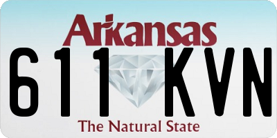 AR license plate 611KVN